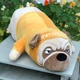 Мягкая игрушка обнимашка подушка антистресс длинная плюшевая собака мопс в одежде 72 см (475886-Prob) С оранжевой кофтой - изображение 4