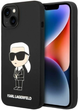 Etui CG Mobile Karl Lagerfeld Silicone Karl Head do Apple iPhone 14 Plus Czarny (3666339085414) - obraz 1