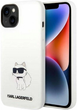 Панель CG Mobile Karl Lagerfeld Silicone Choupette для Apple iPhone 14 Plus White (3666339086770) - зображення 1