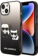 Панель CG Mobile Karl Lagerfeld Gradient Ikonik Karl&Choupette для Apple iPhone 14 Plus Black (3666339086411) - зображення 1