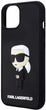 Панель CG Mobile Karl Lagerfeld Rubber Ikonik 3D для Apple iPhone 14 Black (3666339122621) - зображення 3