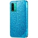 Шкіряний чохол книжка GETMAN Mandala (PU) для Xiaomi Redmi Note 9 4G / Redmi 9 Power / Redmi 9T Синій (00000047190_5) - зображення 4