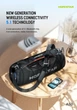 Портативна бездротова Bluetooth колонка Hopestar A60 BT5.1, 100 Вт, TWS, AUX/TF/USB, 8h, IP5X| Синій - зображення 13