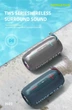 Бездротова Bluetooth Портативна колонка Hopestar H49 |BT5.0, 10 Вт, TWS, AUX/TF/USB, 6h, IP5X| Сірий - зображення 12