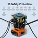 Сетевое зарядное устройство BASEUS GaN5 PowerCombo Charger 2C+U+2AC 65W Black - изображение 8