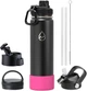 Термопляшка Mountflask Regular 650 мл Black/Magenta Pad (MF-BM) - зображення 1