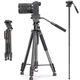 Штатив KINGJOY VT-890H6, вертикальная тренога 360° для камеры, фототаппарата 183 см, черный - изображение 2