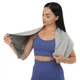 Комплект рушників спортивних охолоджувальних COOLING TOWEL (4шт) 4Monster B-ECT (мікрофібра, водонепроникний, чохол EVA, р-р 30x100см, сірий) - зображення 6