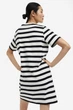 Сукня футболка H&M XS молочно-чорна смужка 1912841434 - зображення 4