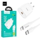 СЗУ Hoco Type-C PD 20W + кабель Type-C-Lightning для айфона C94A White (C94A_IP Metro) - изображение 1