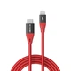 Кабель MFi зарядный BlitzWolf USB-C - Lightning 20 Вт Fast Charging Cable for iPhone PD3.0 1.8 м Red (YM0604) - изображение 2