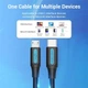 Кабель для синхронизации Vention USB Type C - Micro USB 0.5 м Black (YM0577) - изображение 7