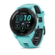 Смарт-часы Garmin Forerunner 265 Black Bezel with Aqua Case and Aqua/Black Silicone Band (010-02810-52) - изображение 1