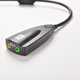 Внешняя звуковая карта UKC 5HV2 (USB sound card) с разъёмами 3,5мм Черный - изображение 3