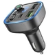 Автомобильный FM-трансмиттер Borofone BC48 Broad QC3.0 / 2xUSB / 1xType-C 18W / bluetooth Black (BC48B) - изображение 6