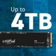 SSD диск Crucial P3 4TB M.2 2280, up to 3500MB/s, NVMe PCIe 3.0 x4 3D NAND TLC (CT4000P3SSD8) - изображение 3