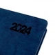 Ежедевник Leo Planner Case 2024 А5 368л м/обл слп/т т-синий со срезом в тон обложки (5056574423597) - изображение 6