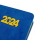 Ежедневник Leo Planner Case 2024 А5 368л м/обл ж/т синий с желтым срезом (5056574423566) - изображение 4
