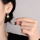 Серьги серебро . Украшены дымчатый топаз 1168 - изображение 2