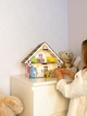 Кукольный домик Gralnya Kids двухместный в коробке с мебелью 7 шт и освещением 400*210*440 мм Желтый - изображение 5