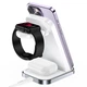 Беспроводная зарядная станция Acefast E15 3 в 1 Charging Stand для Apple iPhone White - изображение 3