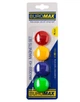 Комплект магнитов Buromax 30 мм 4 шт. ассорти (BM.0022-43) - изображение 1