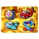 Деревянный пазл-вкладыш "Игрушки-1" Ubumblebees (ПСФ116) PSF116 фон с подсказкой - изображение 1