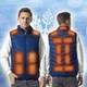 Жилетка Fashion с подогревом от PowerBank 17 зон Размер L Синий (1013-270-03) - изображение 8