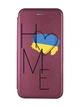 Чохол-книжка з малюнком для Apple iPhone XR Бордовий :: Дім Україна (принт 353) - зображення 1