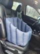 Автокресло сумка-переноска автогамак лежак для собак животных автомобильная переноска 50 х 45 см Синий - изображение 8