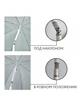 Пляжна парасолька з нахилом 200 см Umbrella Anti-UV ромашка Синій нейлон (SH779457) - зображення 5
