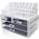 Органайзер для косметики Cosmetic Storage Box Прозрачный 4 ящика 24 ячейки (SH778642) - изображение 3