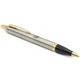 Ручка шариковая Parker IM Brushed Metal GT BP Трезубец 22232_TR - изображение 4