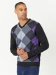 Пуловер мужской Pierre Cardin RGYL KNTTD 31840369 М Серый/Фиолетовый/Черный - изображение 3