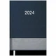 Ежедневник BuroMax Стандарт Parallel 2024 336 стр срб/т синий Щоденник BuroMax Стандарт Parallel 2024 336арк срб/т синій (BM.2107-02) - изображение 1