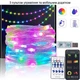 Розумна гірлянда музична світлодіодна новорічна 10 метрів LED RGB Bluetooth для ялинки 5V 2F USB LED String Lights Багатобарвна - зображення 2