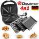 Гриль, сендвичница, бутербродница, вафельница, орешница Domotec MS-7704 4 в 1 - изображение 1