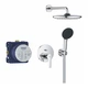 Душевая система скрытого монтажа GROHE QuickFix Start 25292000 с верхним душем латунь хром CV033288 - изображение 3