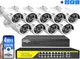 Комплект IP відеонагляду Hiseeu 4мп POE на 9 камер + PoE комутатор + відеореєстратор + кабель - зображення 1