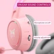 Навушники ігрові Onikuma Gaming Headset X15 Pro with Deer Ear (pink) - зображення 4