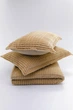 Покрывало с наволочками Merinos с Modern Line Полуторный 150×220 см Велофт Горчичный - изображение 2