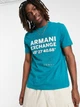 Футболка хлопковая длинная мужская Armani Exchange 531354225 L Зеленая (1159795189) - изображение 1