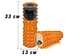 Массажный ролик EasyFit Grid Roller 33 см v.1.2 Оранжевый - изображение 1