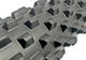 Масажний ролик EasyFit Grid Roller PRO 45 см Чорний (EF-2029-BK) - зображення 3