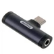 Перехідник Remax RL-LA03a Type-C to Type-C + Jack 3.5 Чорний - зображення 3