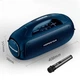 Колонка Bluetooth HOPESTAR A50 BT5.1, 80W, TWS, AUX/TF/USB, 12000mAh, 8h, IPX6 Портативна акустика бездротова + мікрофон Синій - зображення 3