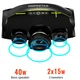Колонка Bluetooth HOPESTAR A40 Outdoor Portable Wireless Bluetooth Speaker 70W/TWS/IPX6/RGB/12000mAh портативна акустика + мікрофон Чорний - изображение 3