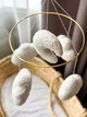 Детский мобиль на кроватку для младенцев ручной работы WooolyWool «Облака букле» - изображение 9