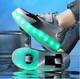 Роликовые кроссовки для мальчиков с LED подсветкой серые на 2-х колёсах (LR 1289) 34(21,5см) - изображение 4