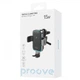 Автомобильный держатель с беспроводным ЗУ Proove Triple Clamp Pro 15W Metal Gray - изображение 2